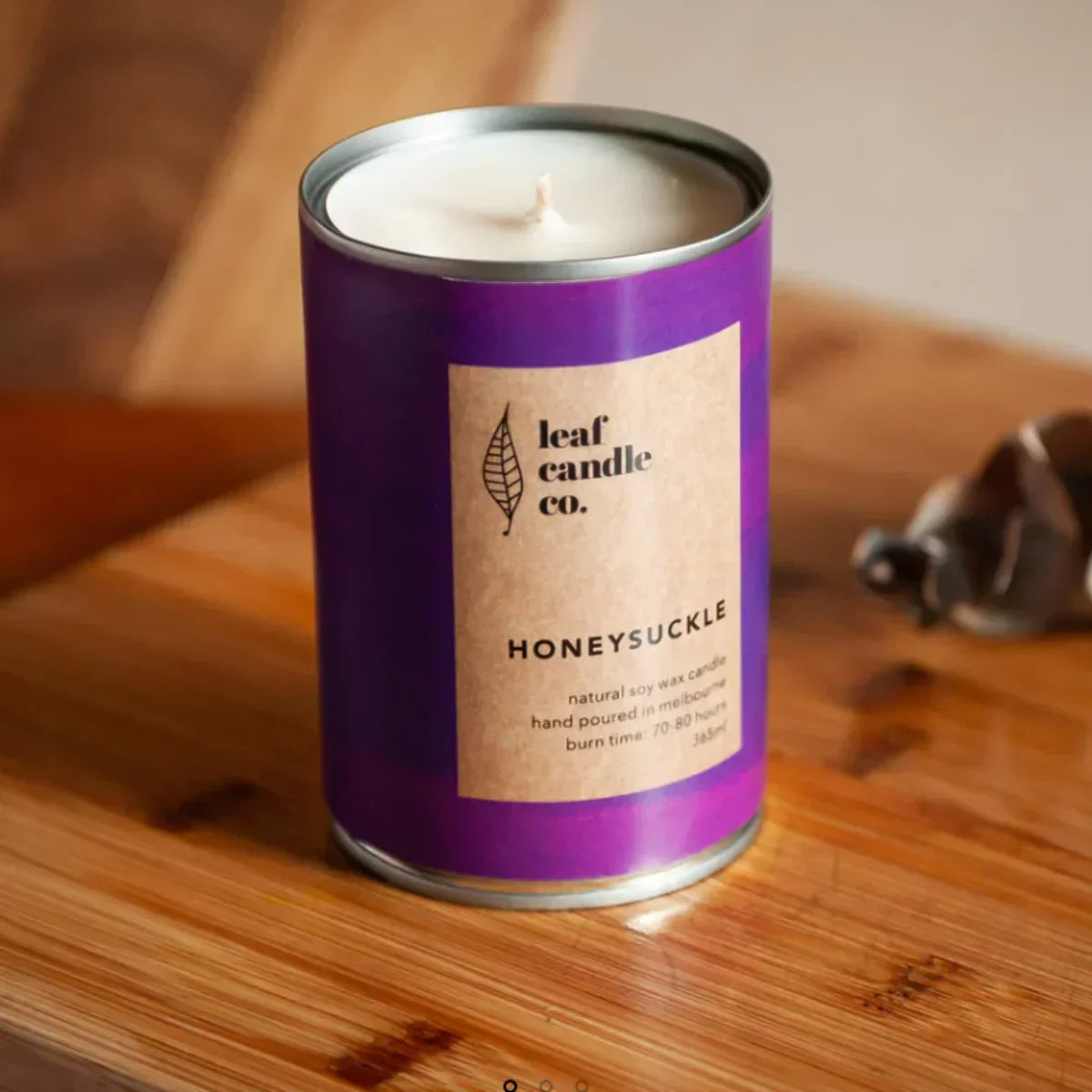 Leaf Candle Co. Honeysuckle - Candle - Bathroom, cf-type-candle, col-gifts, col-gifts-for-woman, col-gifts-for-women, us-retail - Upcycle Studio