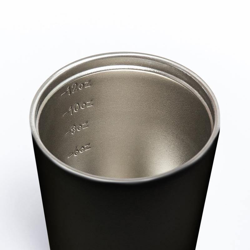 Fressko Camino Cup 12oz - Black | Re Usable Coffee Cup | reusable cup | Take away Coffee Cup | Cafe Coffee Cup | Best Reusable coffee cup | Refillable Coffee Cup | Eco Coffee Cup | Camping cups | Kids cups | Cups | Reusable tea cup | personalised coffee cup Australia | online reusable coffee cup Australia | custom coffee cups | Upcycle Studio