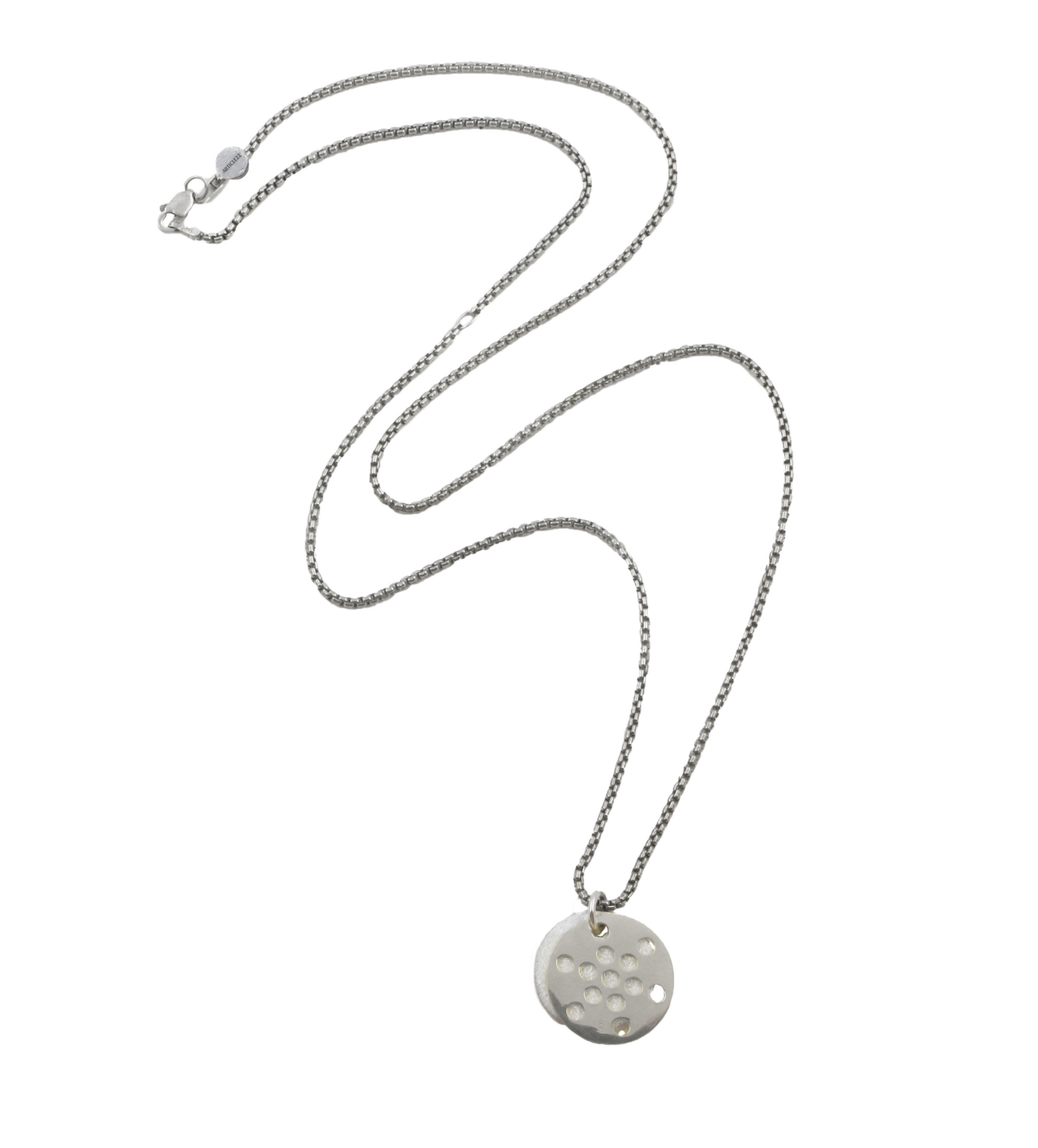 ARTICLE22 Fruit Of Life -Leo Necklace 1.9cm Jewellery | necklaces | Australian Jewellery | Jewellery Store | Jewellery shops | Online Jewellery | Gifts | Presents | Xmas Presents | Birthday Present | Wedding Gift | silver chain | Men's necklace | Army necklace | Upcycle Studio