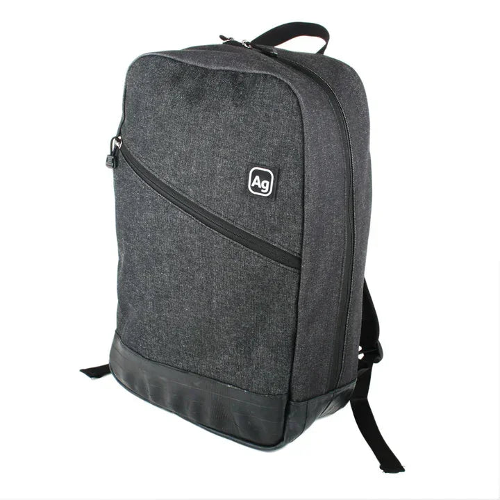 Alchemy Goods Fremont Upcycled Charcoal Denim Backpack - Backpack - cf-type-backpack, col-gifts, col-gifts-for-dad, col-gifts-for-men, col-laptop-bags, us-retail - Upcycle Studio