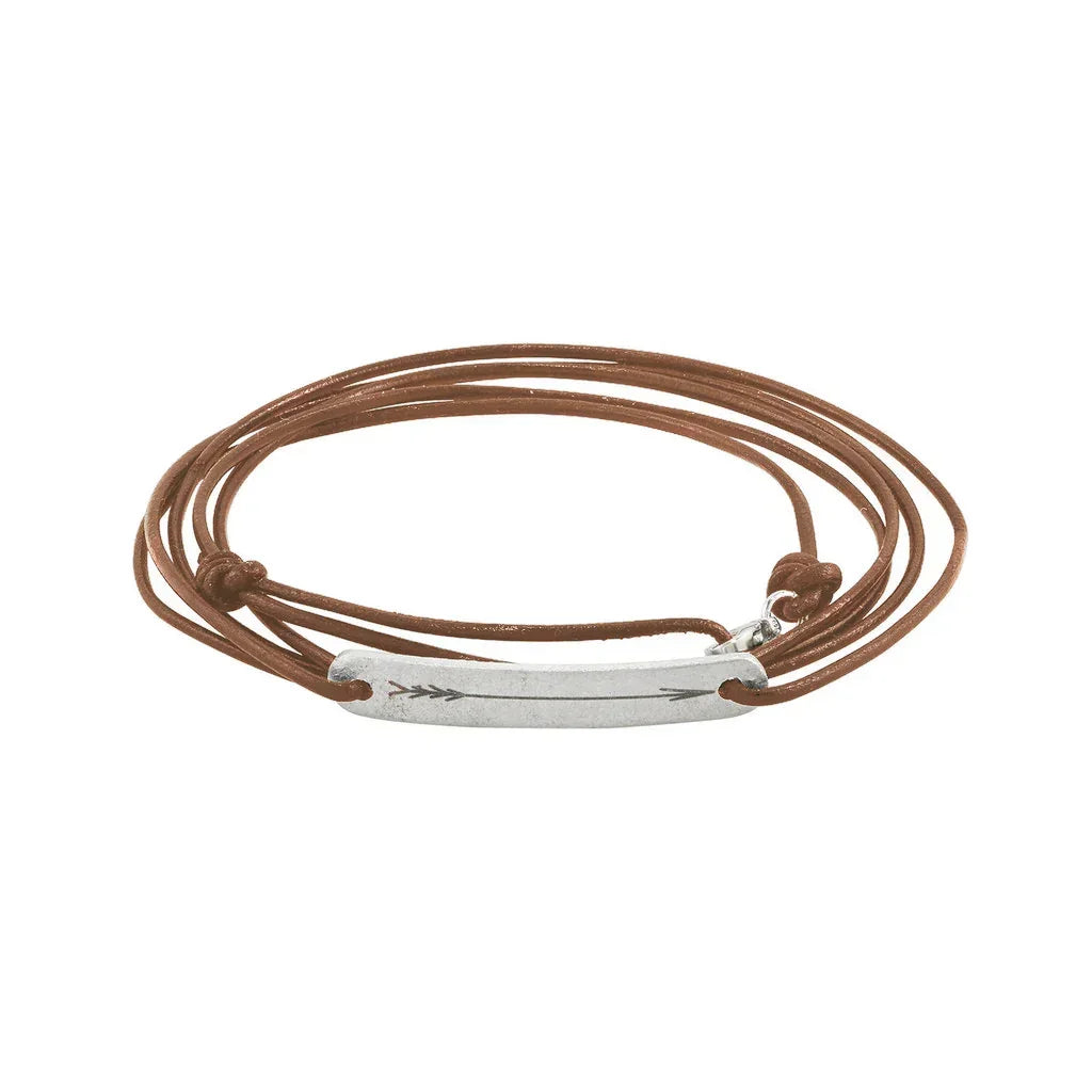 ARTICLE22 Chocolate Arrow Tag Wrap - Necklace - bangles, cf-type-necklace, col-gifts, col-gifts-for-women, col-Jewellery & Accessories, Jewellery, us-retail - Upcycle Studio