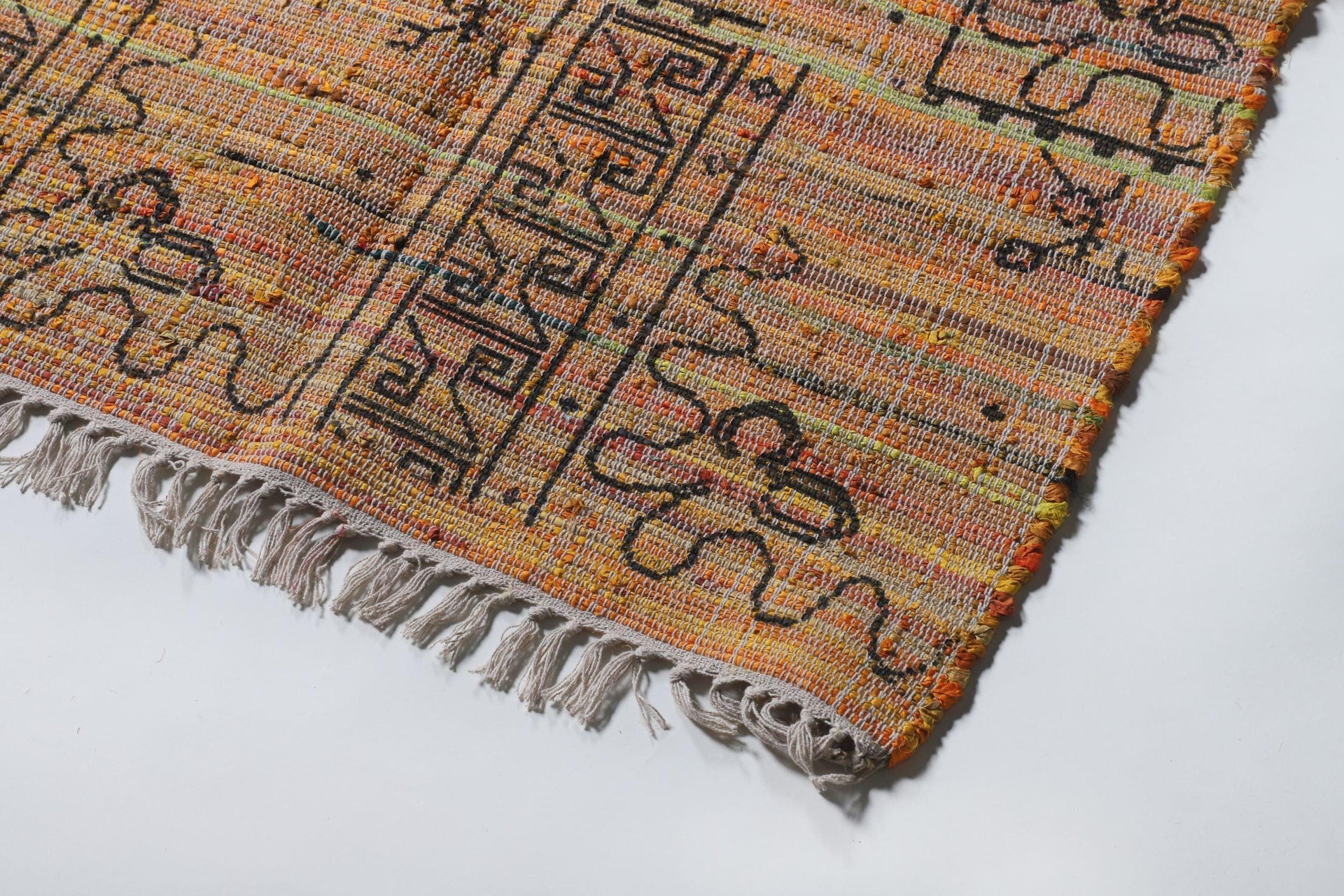 Brahmani Silk Printed Rug - Rug - cf-type-rug, col-upcycled-rugs, silk rugs, us-retail - Upcycle Studio