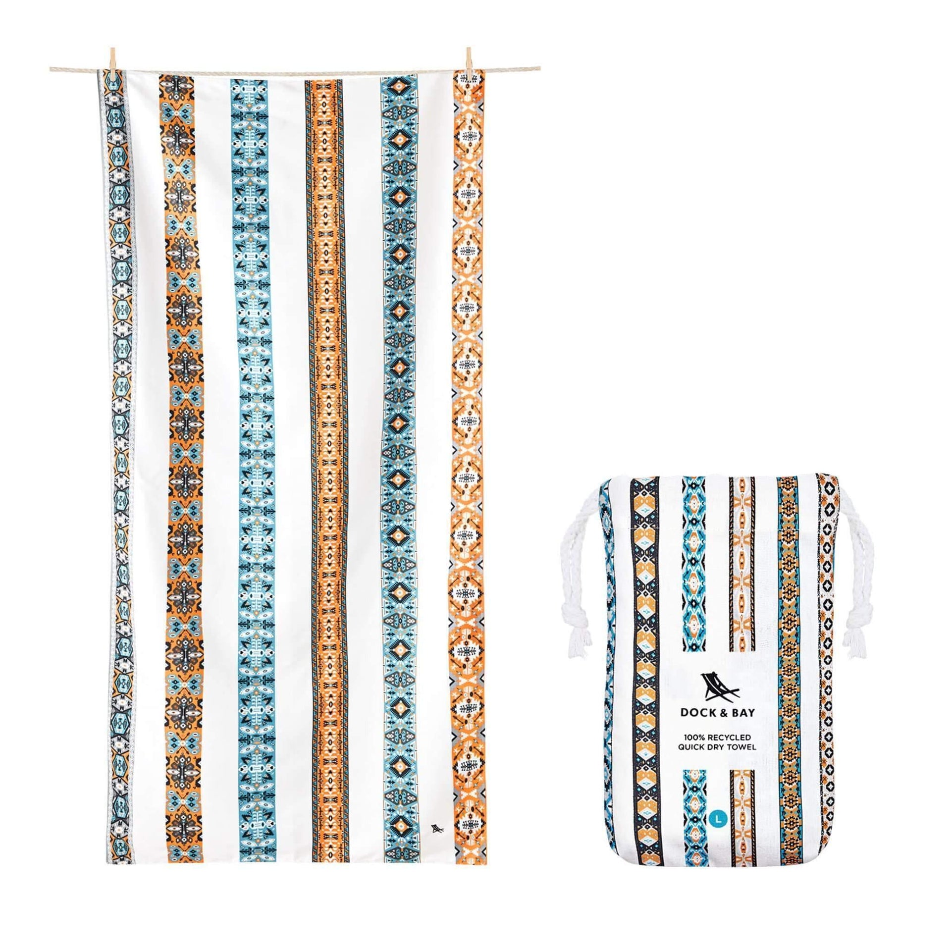 Dock & Bay | Beach Towel Bohemian Collection L 100% Recycled - Towels - Beach Towel, Beach Towels, cf-type-towels, col-gifts-for-women, col-travel-and-adventures, Towels, us-retail - Upcycle Studio