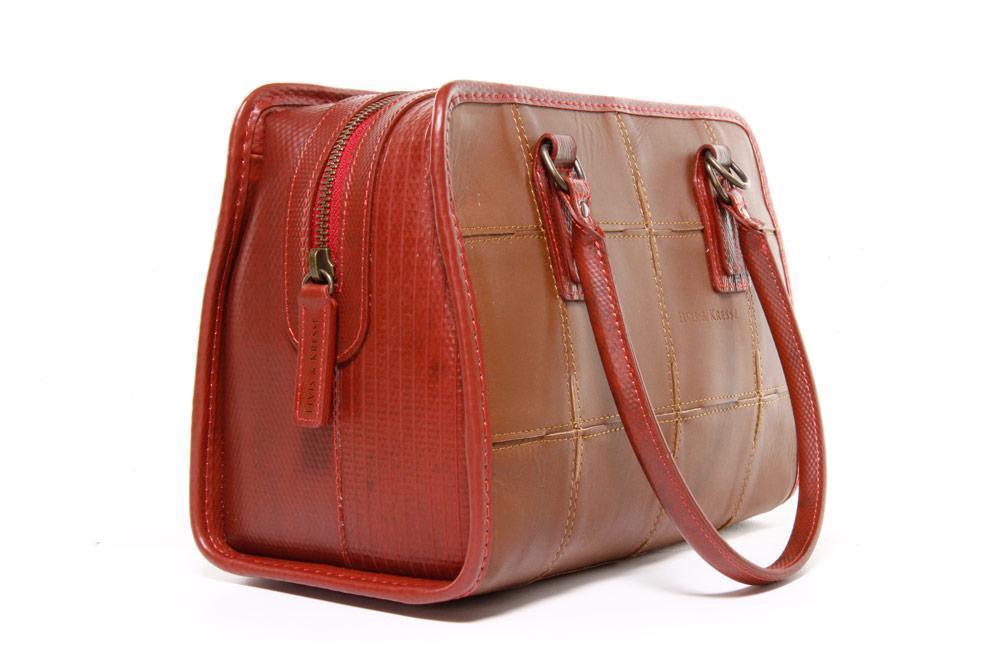 Elvis & Kresse Fire & Hide Small Post Handbag - Cognac - Handbag - cf-type-handbag, col-gifts, col-gifts-for-woman, us-retail - Upcycle Studio