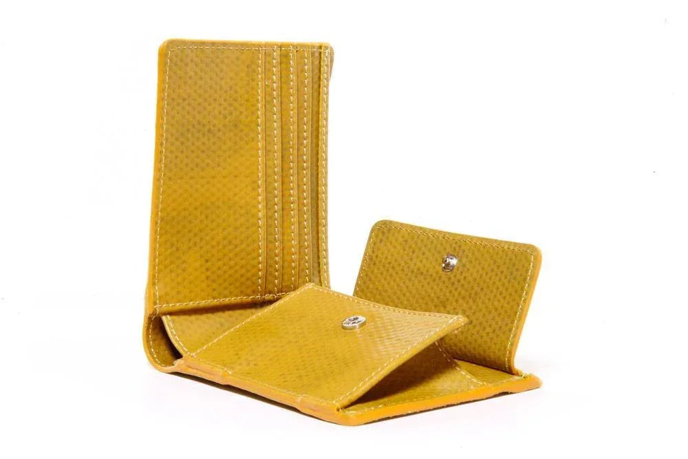 Elvis & Kresse Yellow Fire Hose Collection - Billfold Coin Wallet - Wallet - cf-type-wallet, col-gifts, col-gifts-for-men, us-retail - Upcycle Studio