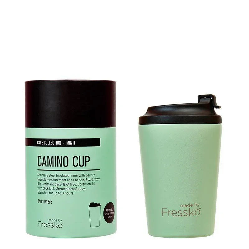 Fressko Camino 12oz Reusable Coffee Cups - Mint | Reusable Coffee Cup |  Gifts