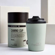 Fressko Camino 12oz Reusable Coffee Cups - Sage - Reusable Coffee Cup - cf-type-reusable-coffee-cup, col-gifts, col-gifts-for-men, col-gifts-for-woman, col-kitchen, us-retail - Upcycle Studio