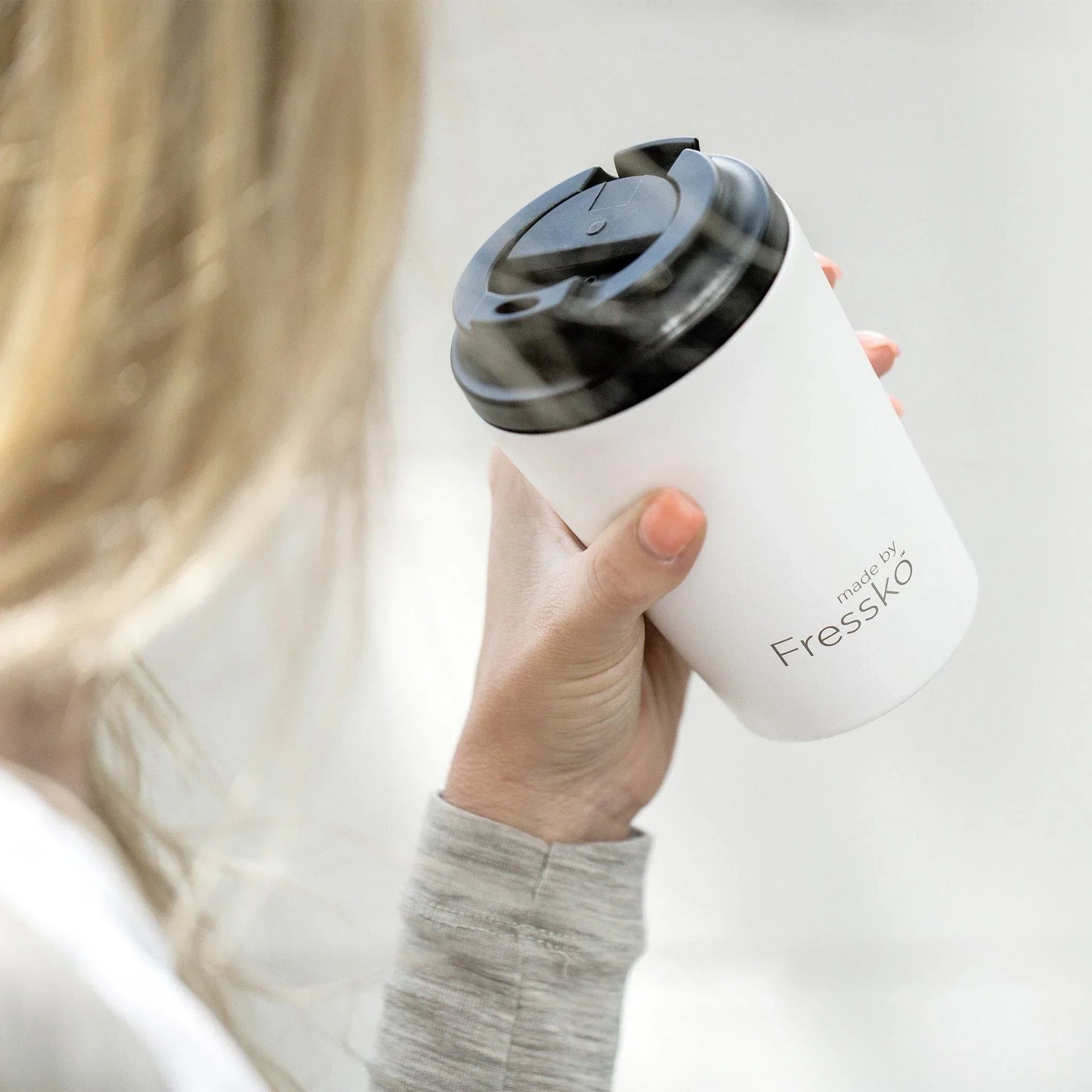 Fressko Camino 12oz Reusable Coffee Cups - White - Reusable Coffee Cup - cf-type-reusable-coffee-cup, col-gifts, col-gifts-for-men, col-gifts-for-woman, col-kitchen, us-retail - Upcycle Studio