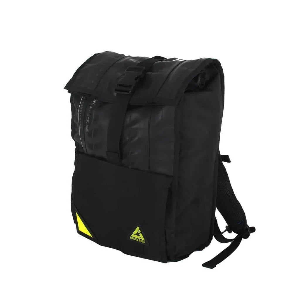 Green Guru Commuter 24L Roll Top Backpack - Backpack - cf-type-backpack, col-gifts-for-men, col-travel-and-adventures, us-retail - Upcycle Studio