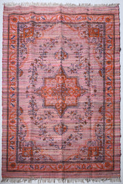 Indrani Silk Printed Rug - Rug - cf-type-rug, col-upcycled-rugs, silk rugs, us-retail - Upcycle Studio