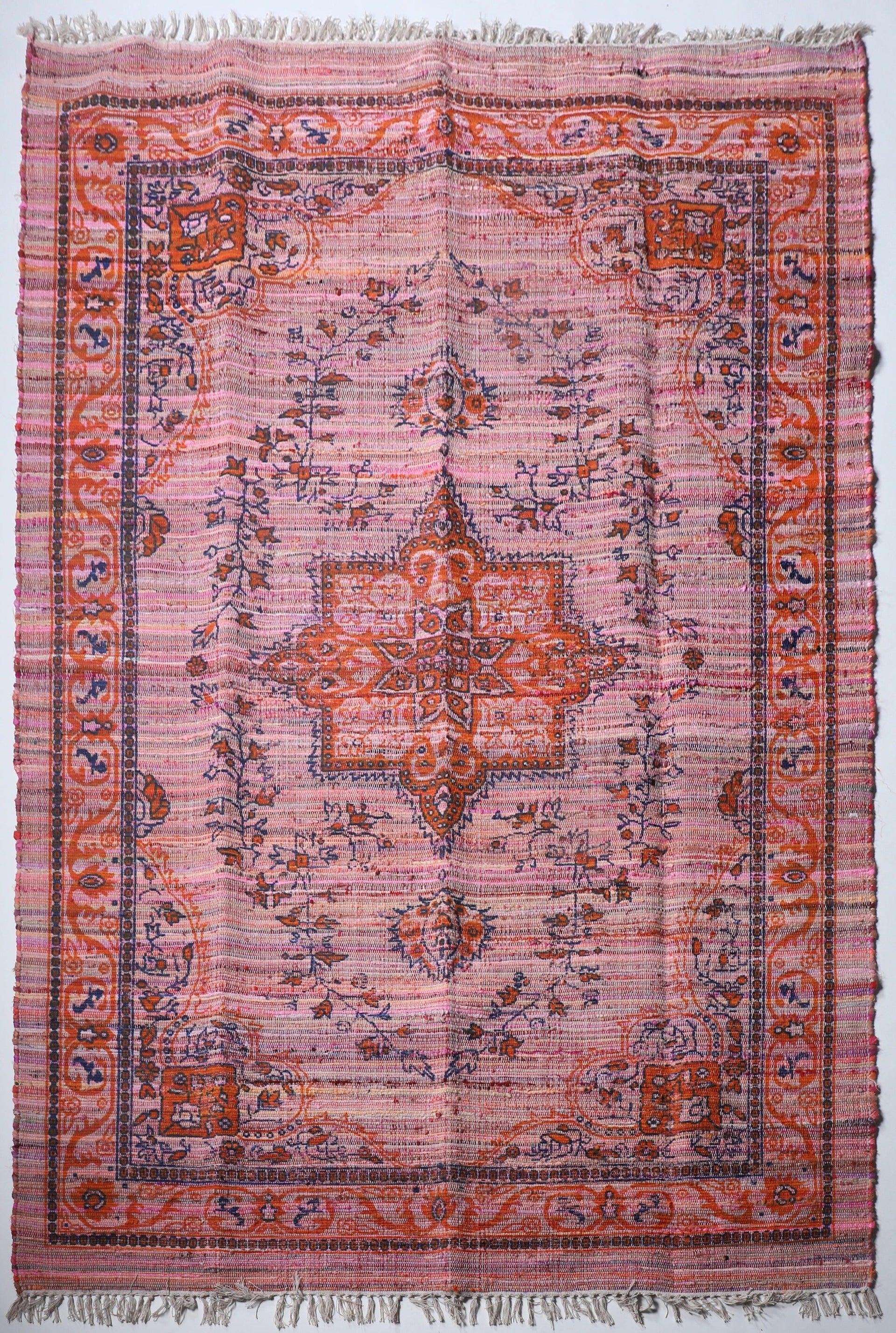 Indrani Silk Printed Rug - Rug - cf-type-rug, col-upcycled-rugs, silk rugs, us-retail - Upcycle Studio