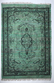 Maheshwari Silk Printed Rug - Rug - cf-type-rug, col-upcycled-rugs, silk rugs, us-retail - Upcycle Studio