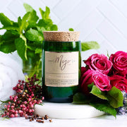 Mojo Wine Bottle Candle - Rose, Pepper & Black Mint - Candle - Bathroom, cf-type-candle, col-gifts, col-gifts-for-mum, us-retail - Upcycle Studio