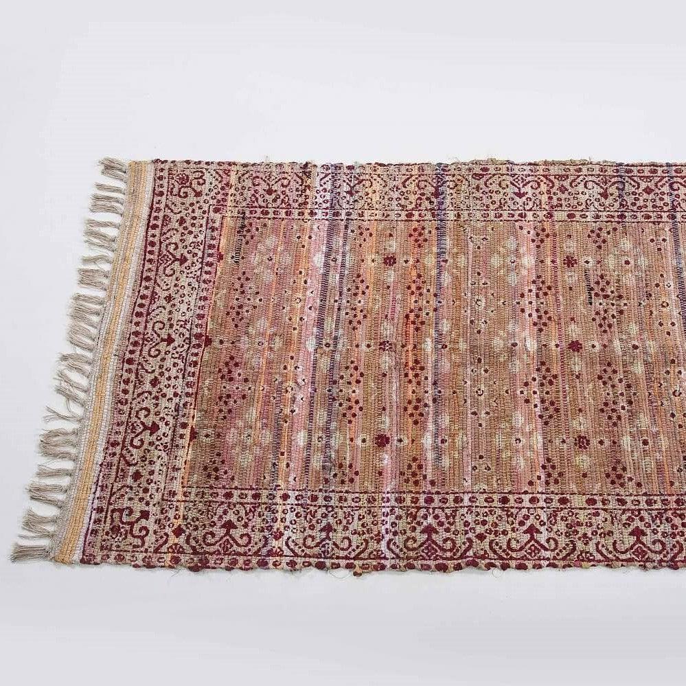 Parvati Silk Printed Rug - Rug - cf-type-rug, col-upcycled-rugs, silk rugs, us-retail - Upcycle Studio