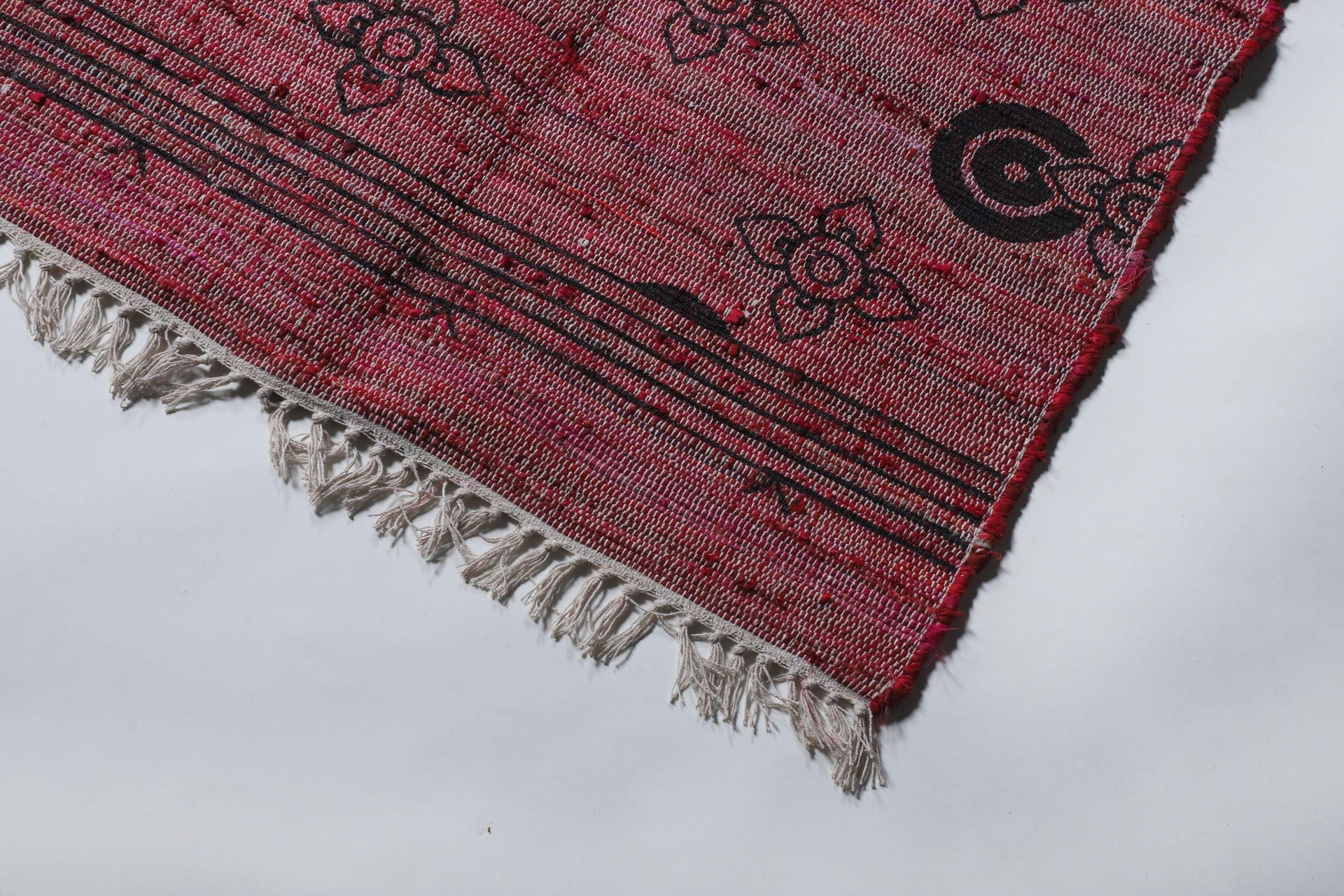 Vaishnavi Silk Printed Rug - Rug - cf-type-rug, col-upcycled-rugs, silk rugs, us-retail - Upcycle Studio