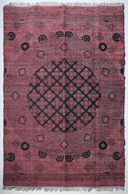 Vaishnavi Silk Printed Rug - Rug - cf-type-rug, col-upcycled-rugs, silk rugs, us-retail - Upcycle Studio