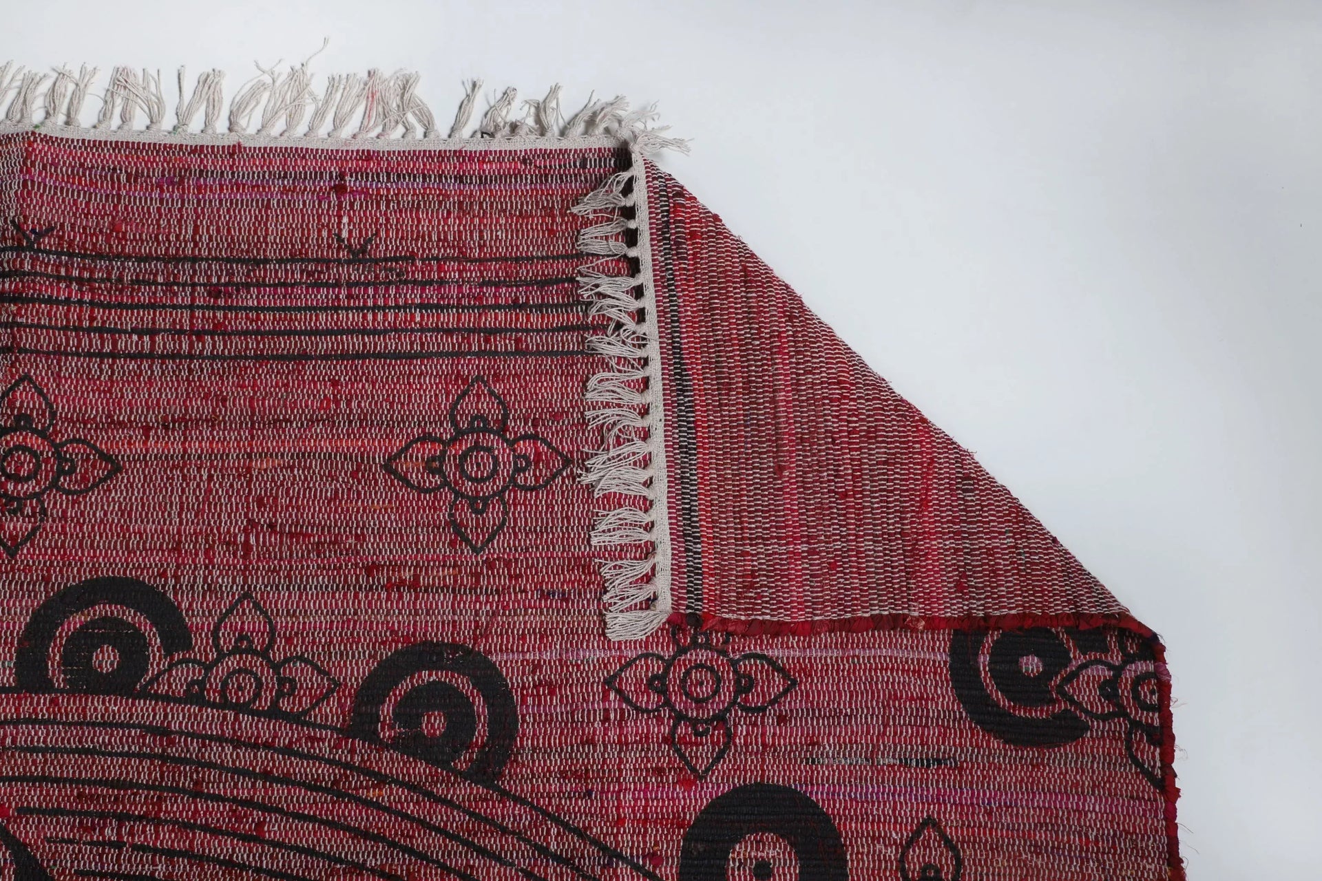 Vaishnavi Silk Printed Rug - Rug - cf-type-rug, col-upcycled-rugs, silk rugs, us-retail - Upcycle Studio