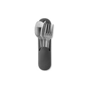 W & P design: Stainless Steel Utensil Set - Charcoal - Lunch Box - bowls, cf-type-lunch-box, knives & forks, lunch boxes, lunchbox, salad containers, us-retail, Utensil - Upcycle Studio