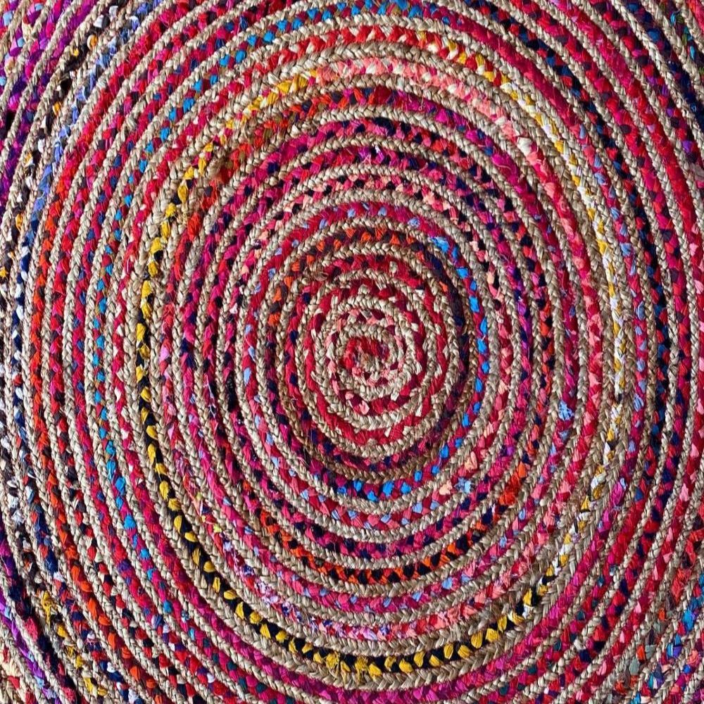 Circus Upcycled Cotton + Jute Rug - Rug - cf-type-rug, col-upcycled-rugs, us-retail - Upcycle Studio