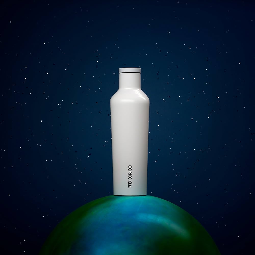 Corkcicle Canteen Water Bottle Dipped Modernist White 25oz (750ml) - Stainless Steel Water Bottle - cf-type-stainless-steel-water-bottle, col-gifts, col-gifts-for-men, DrinkBottle, us-retail - Upcycle Studio