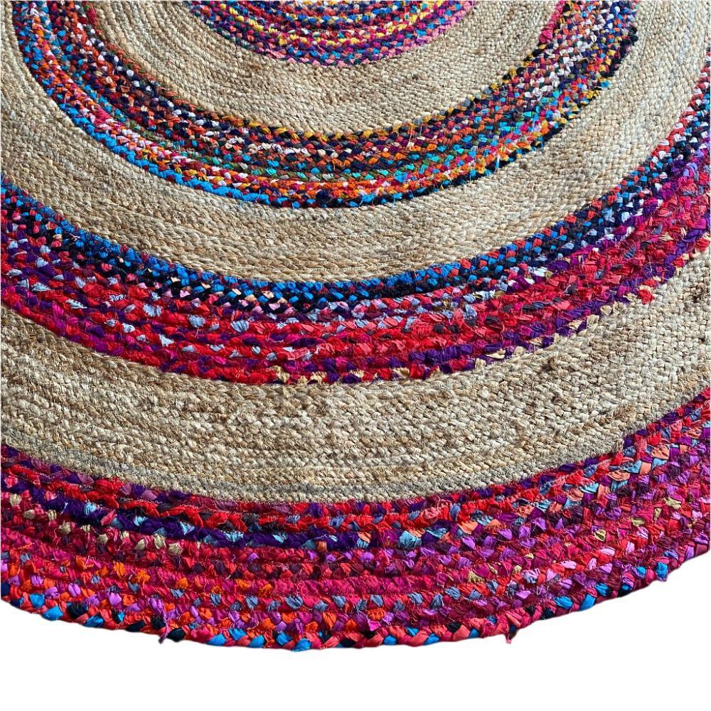 Festival Upcycled Cotton + Jute Rug - Rug - cf-type-rug, col-upcycled-rugs, us-retail - Upcycle Studio