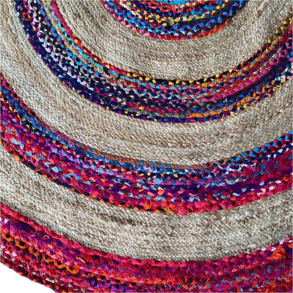 Festival Upcycled Cotton + Jute Rug - Rug - cf-type-rug, col-upcycled-rugs, us-retail - Upcycle Studio