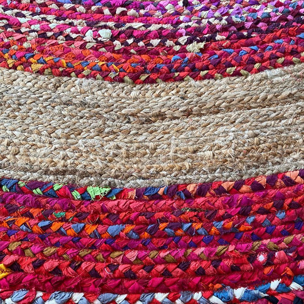 Festival Upcycled Cotton + Jute Rug - Rug - cf-type-rug, col-upcycled-rugs, us-retail - Upcycle Studio