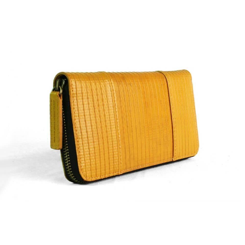 Elvis & Kresse Firehose Zip Clutch - Mustard | clutch bag | lv bags | handbags | Purses | Ladies purses | Purses in Australia | Online Purses | designer handbags | crossbody bag | bags womens | handbag australia | hand bags leather australia | Accepts Bitcoin | Accepts Crypto currency | Gifts | Presents | Upcycle Studio