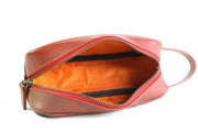 Elvis & Kresse The Travel Accessories Bag - Red | make up case | handbags | Travel case | Ladies Make up bag | Pencil case | Online Bags | designer handbags | Beauty bag | bags womens | travel bags australia | hand bags leather australia | Accepts Bitcoin | Accepts Crypto currency | Gifts | Presents | Upcycle Studio