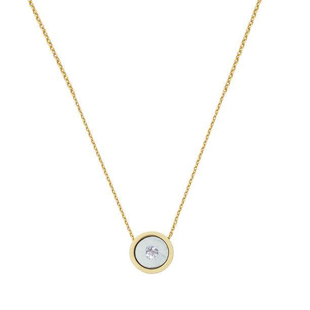 ARTICLE22 Around The Moon Necklace - Diamond + 14K Yellow Gold - Necklace - cf-type-necklace, col-gifts, col-gifts-for-women, col-Jewellery & Accessories, Jewellery, necklace, us-retail - Upcycle Studio