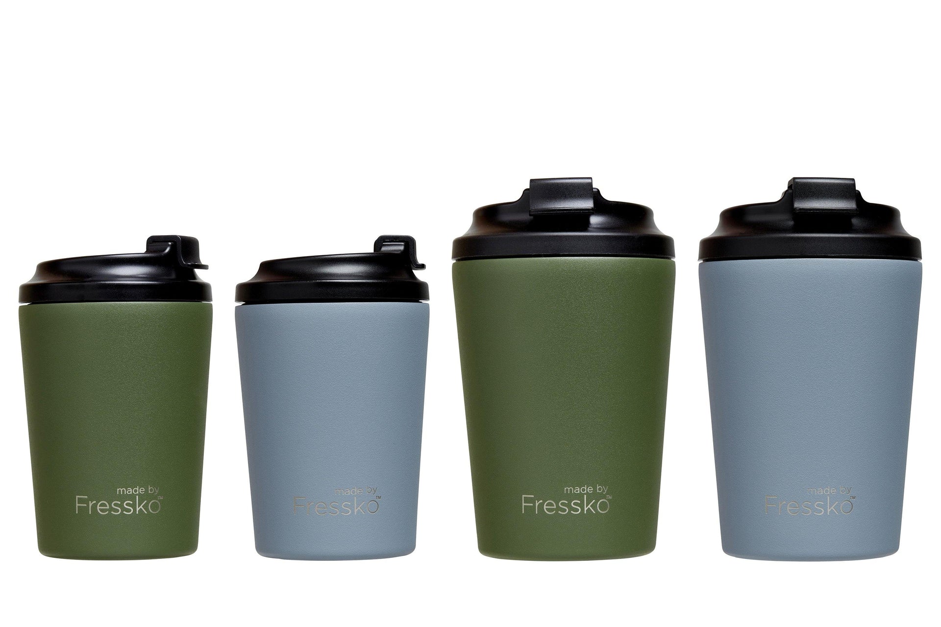 Fressko Camino Cup 12oz - Khaki | Re Usable Coffee Cup | reusable cup | Take away Coffee Cup | Cafe Coffee Cup | Best Reusable coffee cup | Refillable Coffee Cup | Eco Coffee Cup | Camping cups | Kids cups | Cups | Reusable tea cup | personalised coffee cup Australia | online reusable coffee cup Australia | custom coffee cups | Upcycle Studio