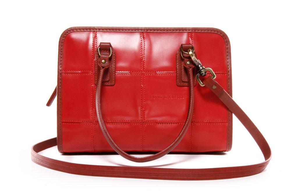 Elvis & Kresse Fire & Hide Small Post Handbag - Lipstick Red | Sydney Handbags | Perth Handbags | Ladies Handbag | Handbags in Australia | clutch bag | handbags | Purses | Ladies purses | Purses in Australia | Online Purses | designer handbags | crossbody bag | burberry bags | bags womens | hand bags leather australia | Bag | Shoulder bag | Accepts Bitcoin | Accepts Crypto currency | Gifts | Presents | Upcycle Studio