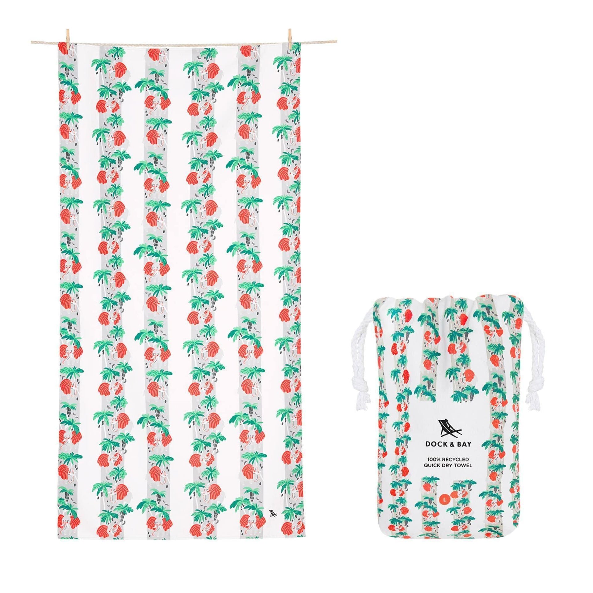 Dock & Bay | Beach Towel Jungle Collection L 100% Recycled - Upcycle Studio