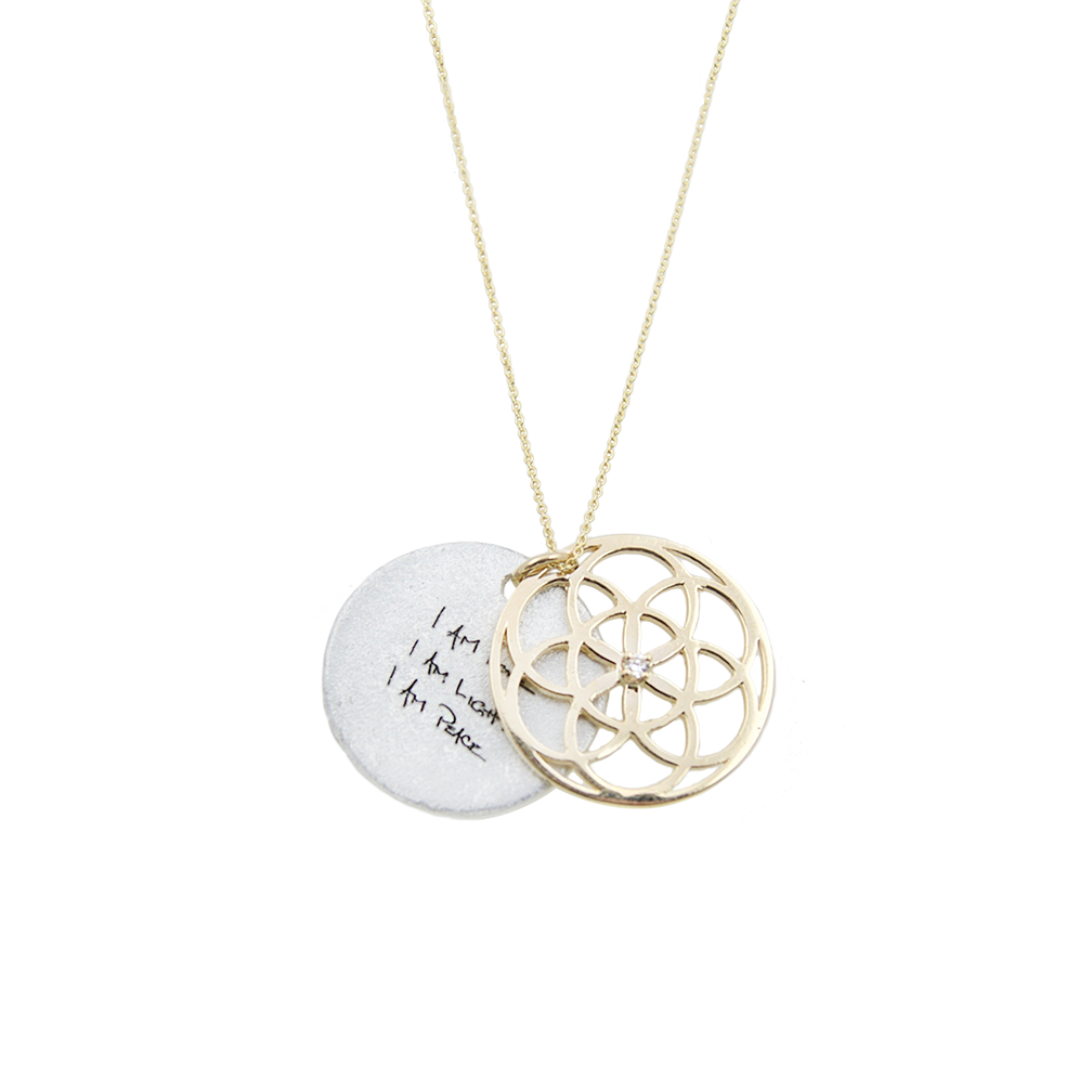 ARTICLE22 SEED OF LIFE Necklace 1.9cm 14K Gold with Diamond | Jewellery | necklaces | Australian Jewellery | Jewellery Store | Jewellery shops | Online Jewellery | Gifts | Presents | Xmas Presents | Birthday Present | Wedding Gift | silver chain | Upcycle Studio