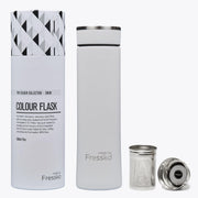 Fressko Infused Flask 500ml - Snow | Re Usable Drink Bottle | reusable drink bottle | Gym water bottle | Sports Water bottle | Best Drink Bottle | Refillable bottle water | Eco drink bottle | Drink Bottle | Kids Drink Bottle | Water Bottle | Best Water Bottle | Sports Bottle | personalised water bottle Australia | personalised drink bottles Australia | sport water bottle | custom drink bottles | Water Bottle | Drink Bottles | Upcycle Studio
