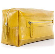 Elvis & Kresse Firehose Large Wash Bag - Mustard | make up case | handbags | Travel case | Ladies Make up bag | Pencil case | Online Bags | designer handbags | Beauty bag | bags womens | travel bags australia | hand bags leather australia | Accepts Bitcoin | Accepts Crypto currency | Gifts | Presents | Upcycle Studio
