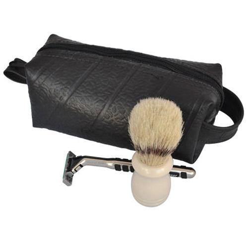 Alchemy Goods Mini Elliot Dopp Travel Kit Coal  |  Make up bag | pencil case | bag | Australian Bags | Eco Bag | Travel Bag | Travel Kit | Bathroom bag | Mens bathroom Bag | Upcycle Studio