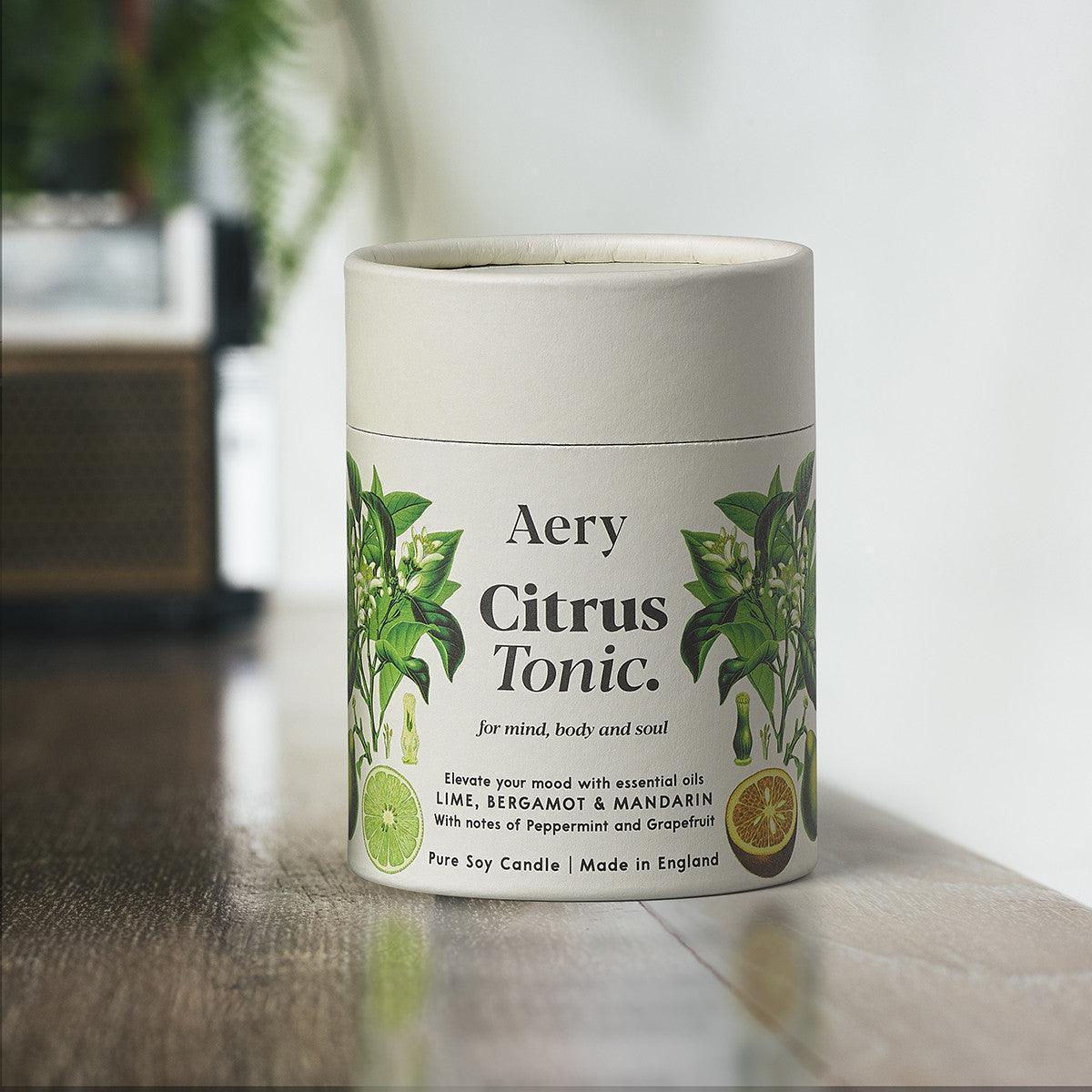Aery Living: Botanical 200g Soy Candle - Citrus Tonic - Candle - Bathroom, cf-type-candle, col-gifts, col-gifts-for-woman, col-gifts-for-women, us-retail - Upcycle Studio