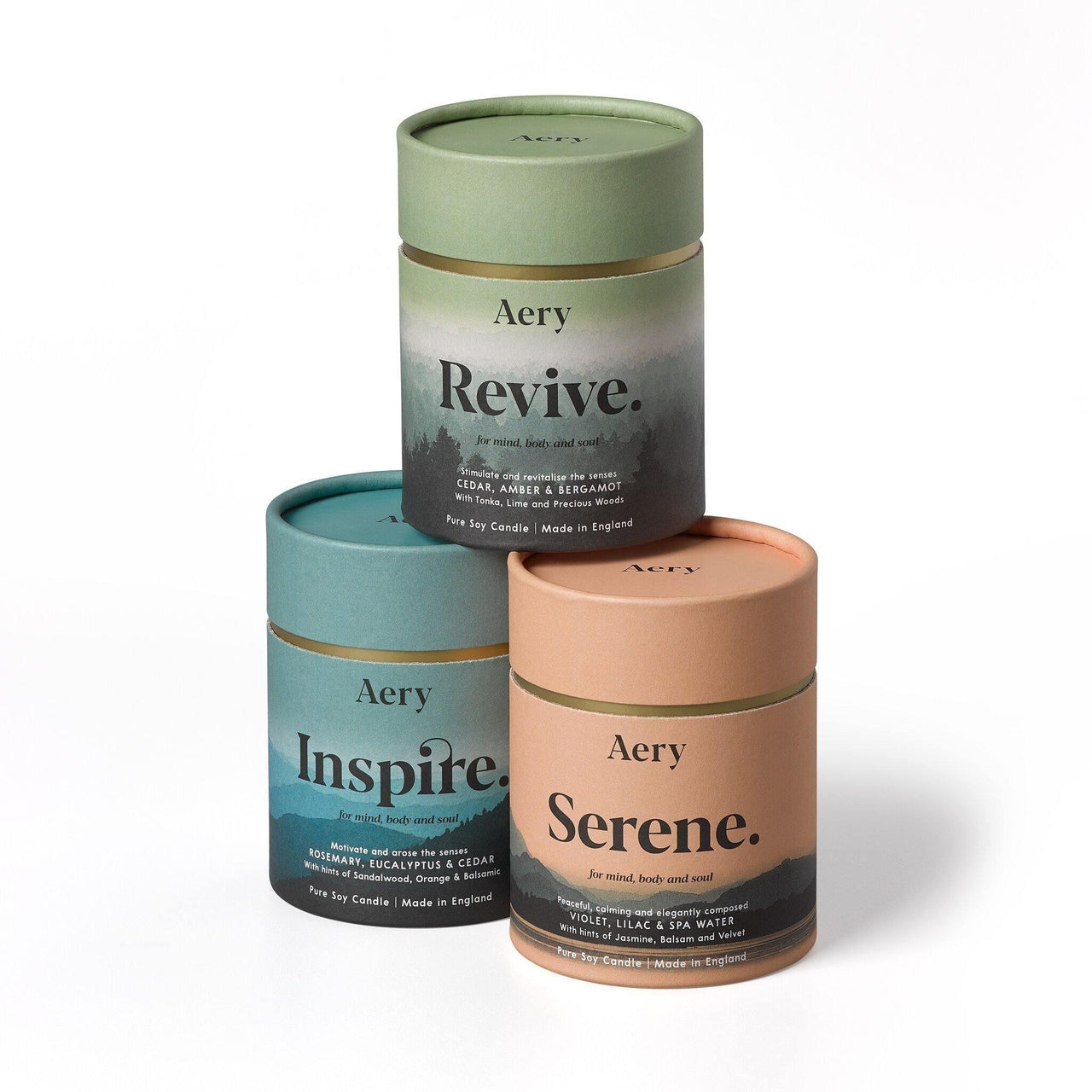 Aery Living Mindful 200g Soy Candle-Inspire - Candle - Bathroom, cf-type-candle, col-gifts, col-gifts-for-woman, col-gifts-for-women, us-retail - Upcycle Studio