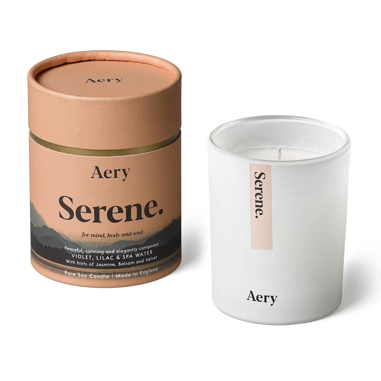 Aery Living Mindful 200g Soy Candle-Serene - Candle - Bathroom, cf-type-candle, col-gifts, col-gifts-for-woman, col-gifts-for-women, us-retail - Upcycle Studio