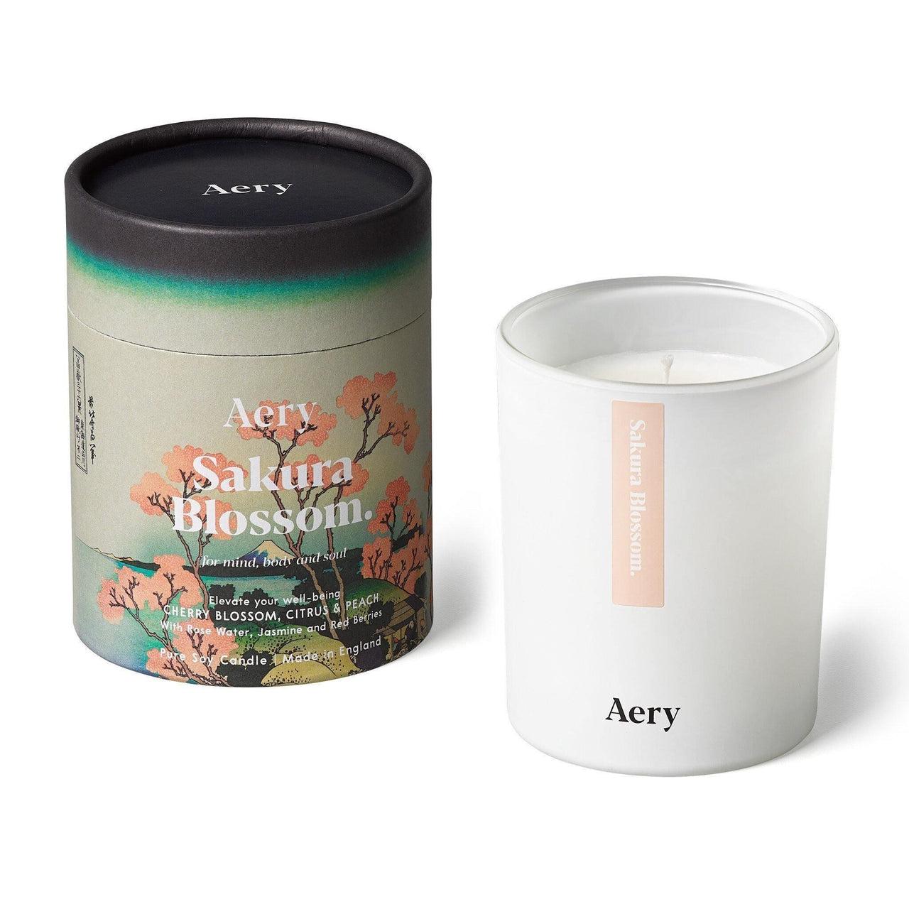 Aery Living Tokyo 200g Soy Candle-Sakura Blossom - Candle - Bathroom, cf-type-candle, col-gifts, col-gifts-for-woman, col-gifts-for-women, us-retail - Upcycle Studio