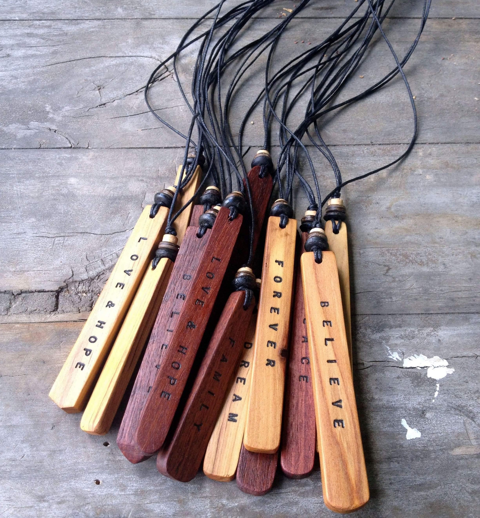 Artisan Ben Riddle - Recycled Timber Pendants - Necklace - cf-type-necklace, col-gifts-for-men, col-gifts-for-woman, necklace, us-retail - Upcycle Studio