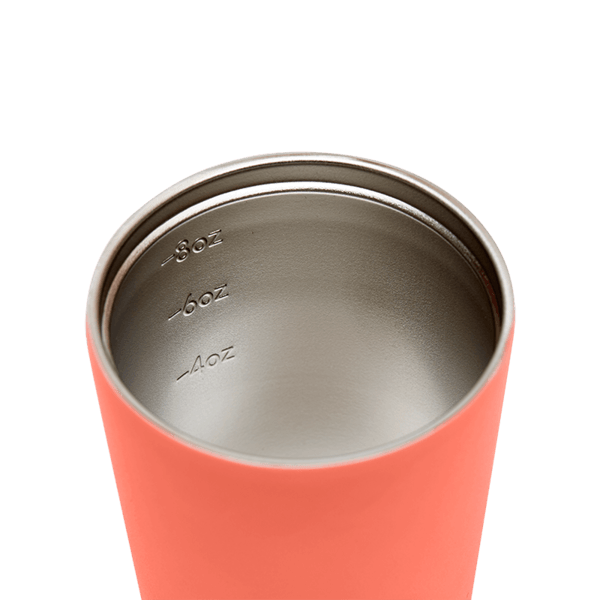 Fressko BINO 8oz - Coral | Re Usable Coffee Cup | reusable cup | Take away Coffee Cup | Cafe Coffee Cup | Best Reusable coffee cup | Refillable Coffee Cup | Eco Coffee Cup | Camping cups | Kids cups | Cups | Reusable tea cup | personalised coffee cup Australia | online reusable coffee cup Australia | custom coffee cups | Upcycle Studio