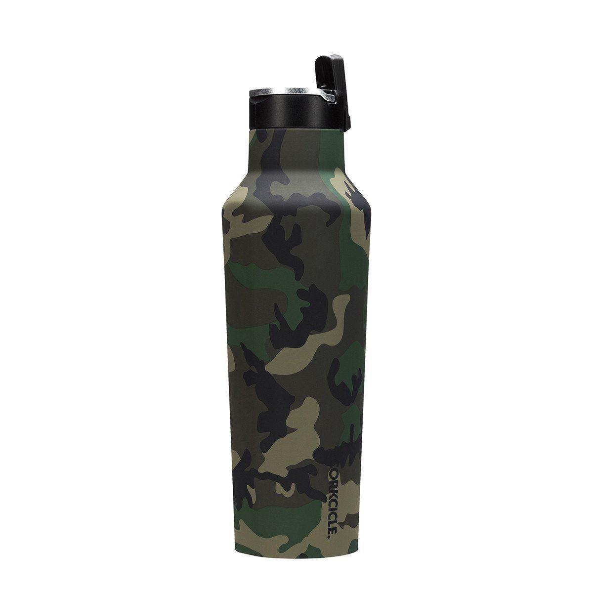 Corkcicle Woodland Camo Sports Canteen 600ml - Stainless Steel Water Bottle - cf-type-stainless-steel-water-bottle, col-gifts, col-gifts-for-men, DrinkBottle, us-retail - Upcycle Studio