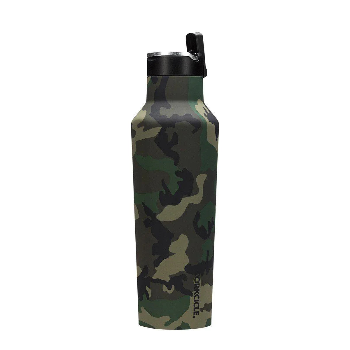 Corkcicle Woodland Camo Sports Canteen 600ml - Stainless Steel Water Bottle - cf-type-stainless-steel-water-bottle, col-gifts, col-gifts-for-men, DrinkBottle, us-retail - Upcycle Studio