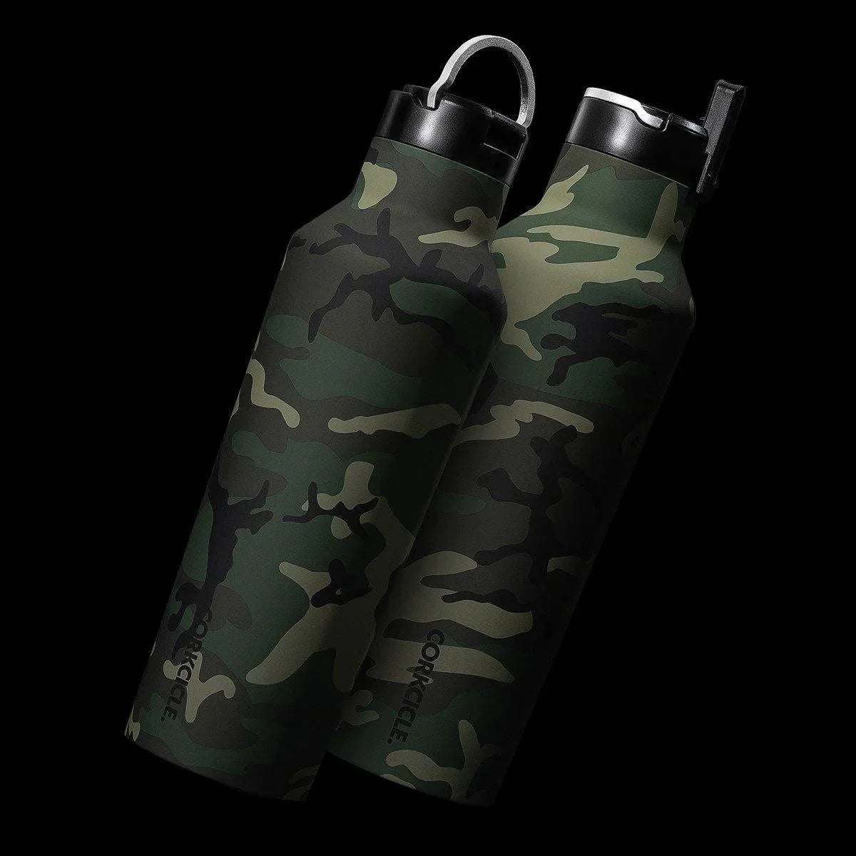 Corkcicle Woodland Camo Sports Canteen 600ml - Stainless Steel Water Bottle - cf-type-stainless-steel-water-bottle, col-gifts, col-gifts-for-men, DrinkBottle, us-retail - Upcycle Studio