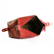 Elvis & Kresse The Large Wash Bag - Red | make up case | handbags | Travel case | Ladies Make up bag | Pencil case | Online Bags | designer handbags | Beauty bag | bags womens | travel bags australia | hand bags leather australia | Upcycle Studio
