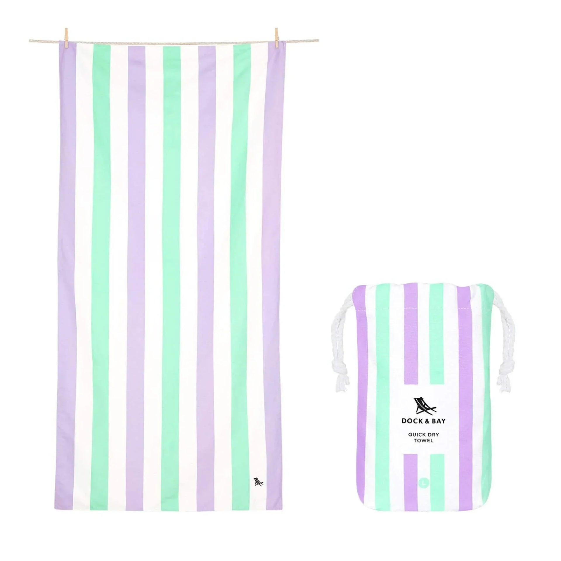 Dock & Bay Beach Towel Summer Collection L 100% Recycled - Towels - Beach Towel, Beach Towels, cf-type-towels, col-gifts-for-women, col-travel-and-adventures, Towels, us-retail - Upcycle Studio