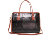 Elvis & Kresse Fire & Hide Large Post Handbag - Gloss Black - Handbag - cf-type-handbag, col-gifts, col-gifts-for-woman, us-retail - Upcycle Studio