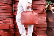 Elvis & Kresse Red Fire Hose Collection - Compact Briefcase - Bag - cf-type-bag, col-gifts, col-gifts-for-men, us-retail - Upcycle Studio